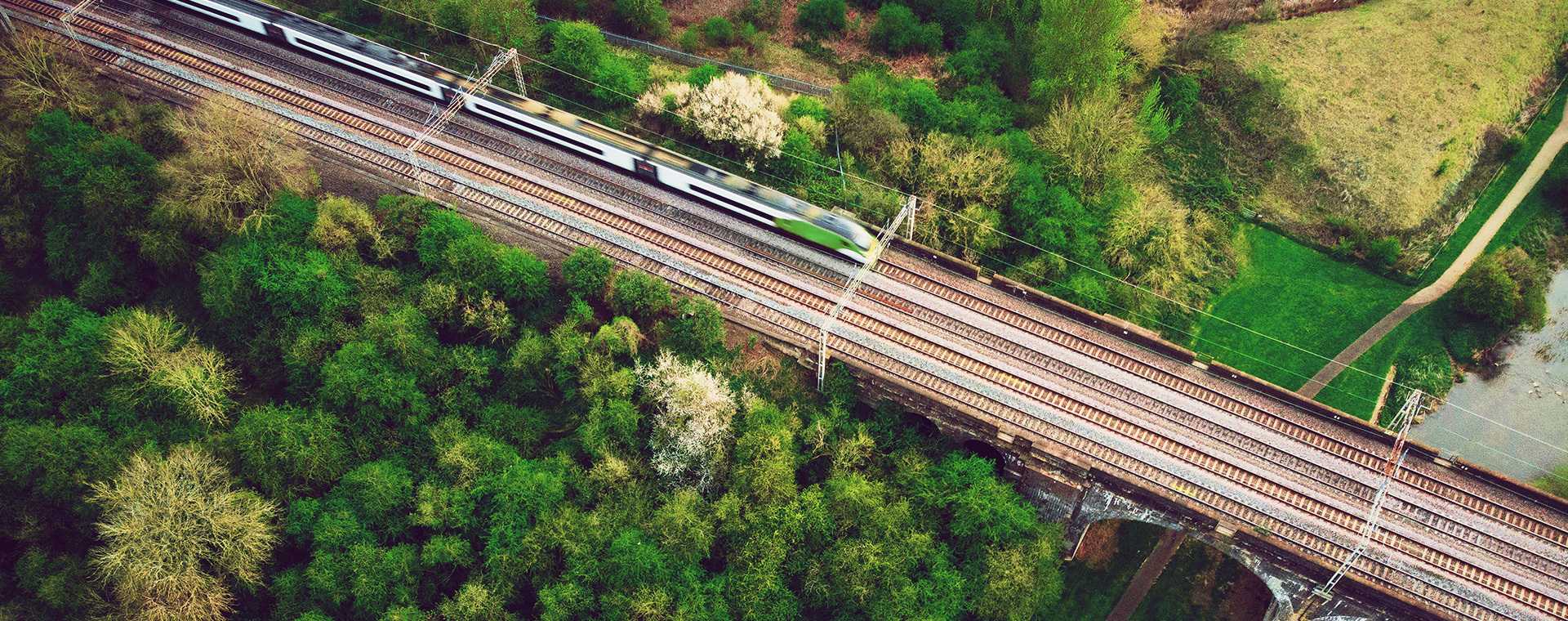 A high-speed train.